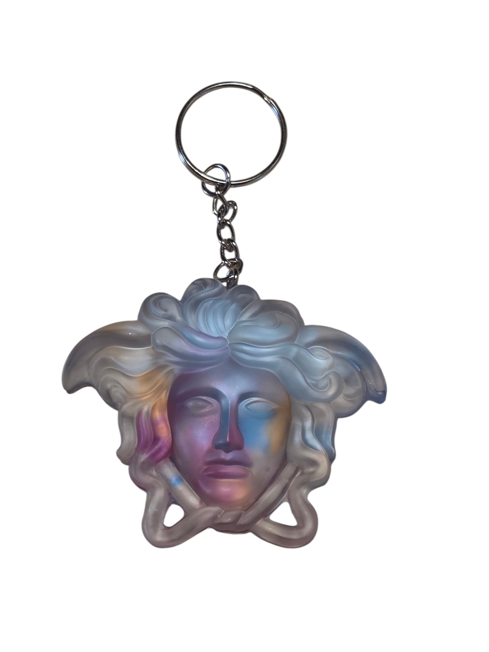 Large Versace Inspired Medusa Keychain On Resin
